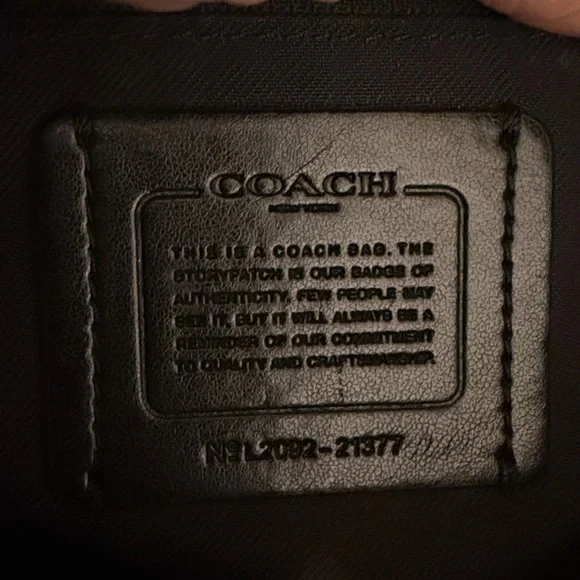 Coach Pebbled Black Crossbody Bag - Picture 4 of 5